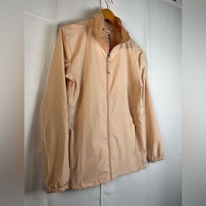 Hang Ten Women windbreakerJacket Rose Pink Zipped Pockets Size M New